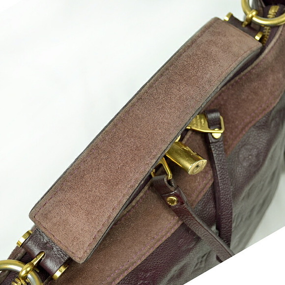 Louis Vuitton Audacious PM Monogram Empreinte Suede Shoulder Bag Purple - Picture 6 of 11